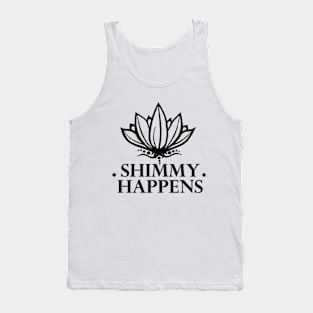 Shimmy Happens Hafla Black Tank Top